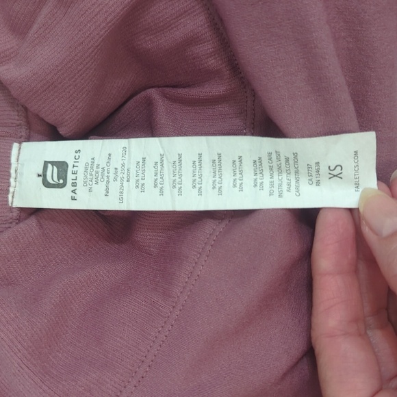 Fabletics High Waisted SculptKnit Openwork 7/8 Leggings, Color Charisma Size XS - Picture 16 of 16